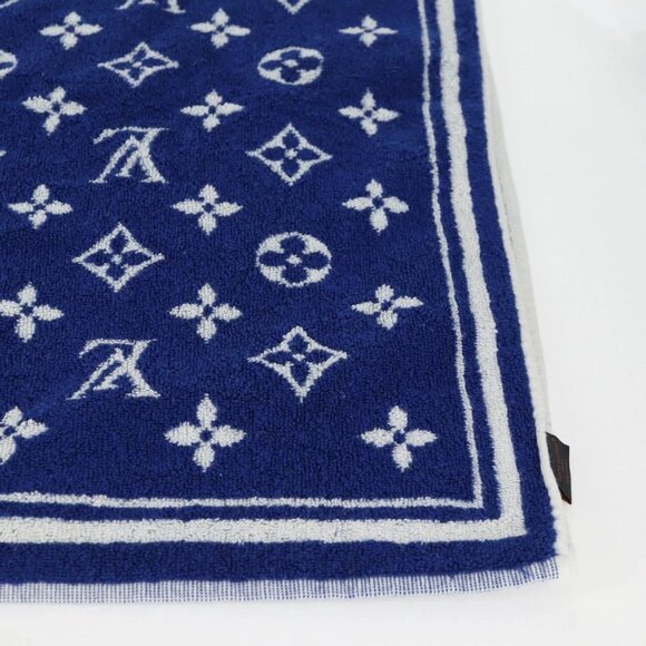 LOUIS VUITTON Monogram Beach Towel Serviette Towel Pile M77752 LV Auth yk18597V - Picture 13 of 16